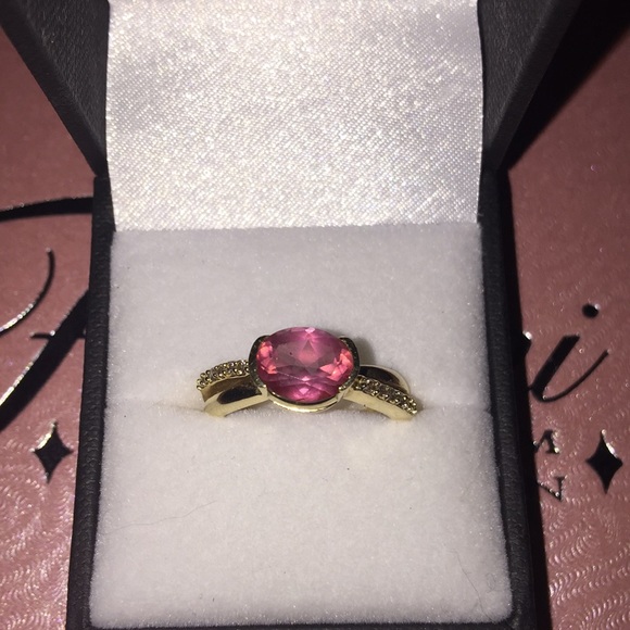 Diamond ring (gold band) - Picture 1 of 3